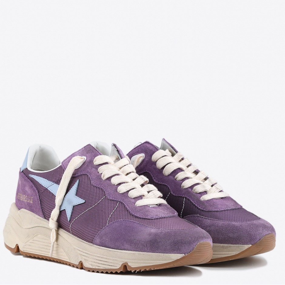 Golden Goose Running Sole Mauve Purple Sky Blue Cream (Women's) (35)
